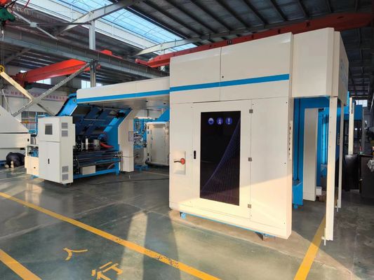 Macchina di laminazione corrugata ad alta velocità per cartone GFS con sistema di alimentazione sovrapposto