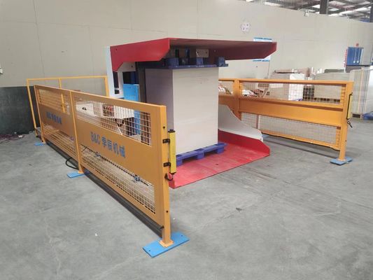 Eficientemente girare pallet con stacker automatico pile Turner Machine allineare e rimuovere la polvere