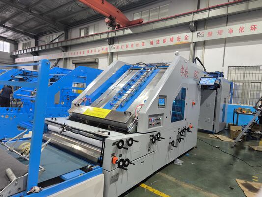 Macchina automatica per la laminazione di cartone ondulato ad alta velocità a 5 strati con servomotore e velocità di 160 metri/minuto