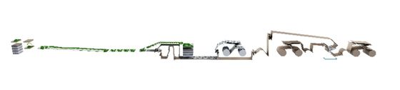 Laminatore automatico a ruota ondulata con flip flop