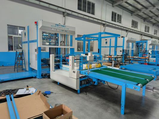 Sistema avanzato di impilazione e laminazione a flauto con macchina di impilazione automatica per la produzione di cartone ondulato