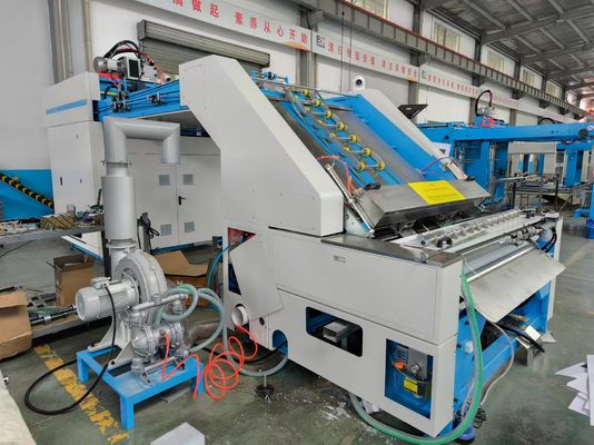 Sistema di allineamento di fogli superiori Macchina laminatrice a flauto ad alta velocità per cartoni ondulati curvi con grossi rulli in acciaio inossidabile