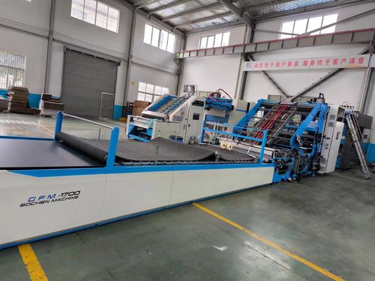 Macchina di laminazione a alta velocità da foglio a foglio per carta ondulata con correzione automatica e controllo servo a 160 m/min