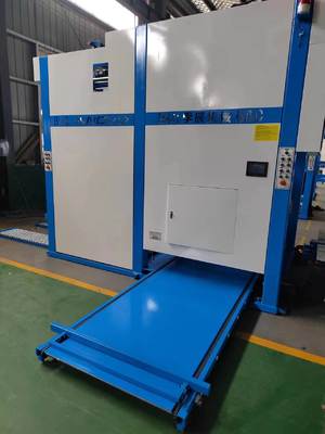 Macchina impilatrice auto flip flop per laminatrice litografica per flauti che automatizza la movimentazione della carta includendo processi di conteggio, rotazione e impilamento