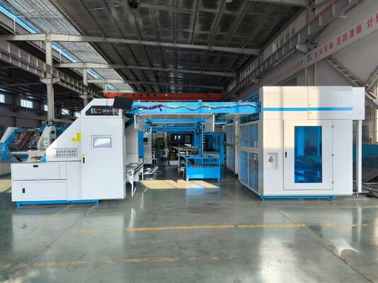 Macchina Laminatrice per Canali ad Alta Velocità Dotata di Sistemi di Alimentazione a Bordo e Allineamento del Foglio Superiore per una Laminazione Ottimale del Cartone Ondulato