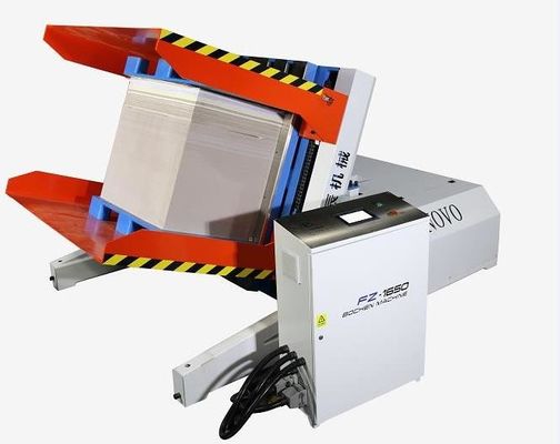 Macchina automatica per girare pallet di carta con allineamento e rimozione della polvere