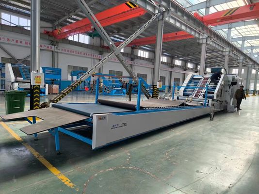 Macchina di laminazione a foglio per carta ondulata con correzione automatica e controllo servo a 160 m/min